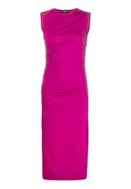 Dsquared2 ruched sleeveless midi dress - Rosa