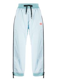 Dsquared2 side-zip logo-patch trousers - Blu