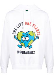 Dsquared2 long sleeves hoodie - Bianco