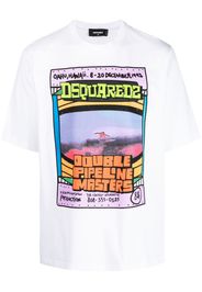 Dsquared2 graphic-print cotton T-shirt - Bianco