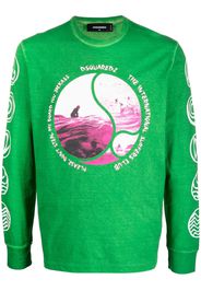 Dsquared2 graphic-print sweatshirt - Verde