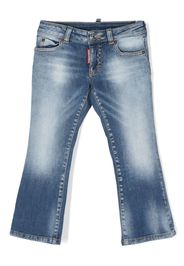 Dsquared2 Kids straight-leg logo-detail denim trousers - Blu