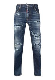 Dsquared2 Jeans affusolati con effetto vissuto - Blu