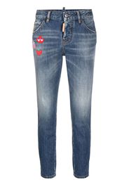 Dsquared2 Jeans con applicazione - Blu