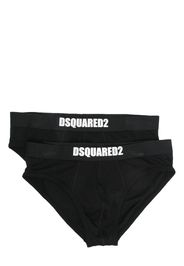Dsquared2 two-pack logo-waistband briefs - Nero