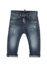 Dsquared2 Kids Jeans con effetto vissuto - Blu