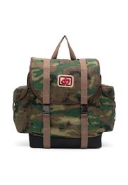 Dsquared2 Kids Zaino con stampa camouflage - Verde