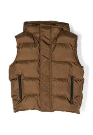 Dsquared2 Kids padded hooded gilet - Marrone