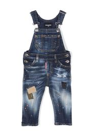 Dsquared2 Kids Salopette con effetto vernice - Blu