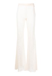 Dsquared2 sheer-lace flared trousers - Toni neutri