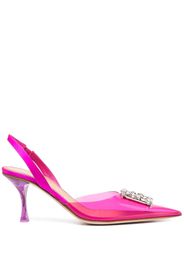 Dsquared2 80mm embellished-logo slingback pumps - Rosa