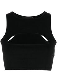 Dsquared2 cut-out sleeveless cropped top - Nero