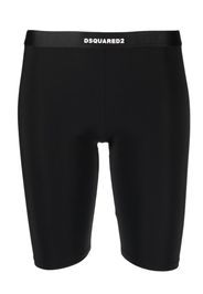 Dsquared2 logo-waistband cropped leggings - Nero