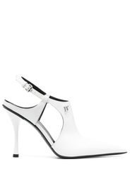 Dsquared2 115mm slingback leather pumps - Bianco