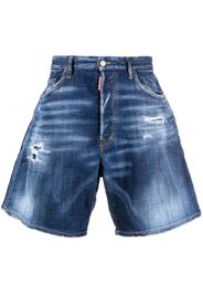 Dsquared2 wide-leg denim shorts - Blu