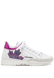 Dsquared2 logo-print lace-up sneakers - Bianco