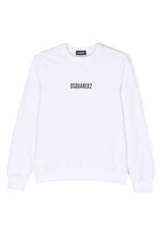 Dsquared2 Kids logo-print cotton sweatshirt - Bianco