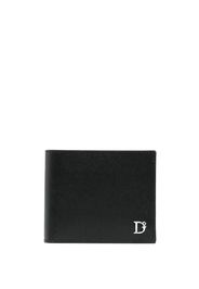 Dsquared2 logo-plaque leather bi-fold wallet - Nero