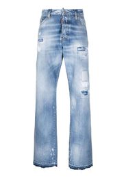 Dsquared2 low-rise straight-leg jeans - Blu