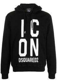 Dsquared2 Icon-print cotton hoodie - Nero
