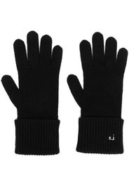 Dsquared2 logo-charm knitted gloves - Nero