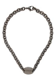 Dsquared2 Collana a catena con placca logo - Nero
