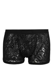 Dsquared2 logo-print lace-overlay boxers - Nero