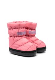 Dsquared2 Kids logo-print quilted boots - Rosa