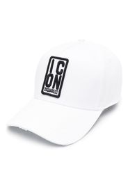 Dsquared2 logo-embroidered cotton baseball cap - Bianco