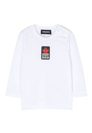 Dsquared2 Kids logo-patch cotton T-shirt - Bianco