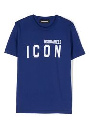 Dsquared2 Kids logo-print cotton T-shirt - Blu