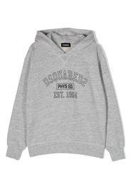 Dsquared2 Kids logo-print cotton hoodie - Grigio