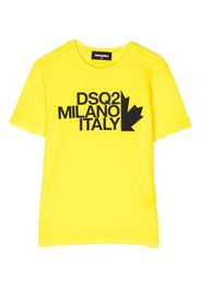 Dsquared2 Kids logo-print cotton T-shirt - Giallo