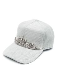 Dsquared2 tiara-detail corduroy cap - Grigio