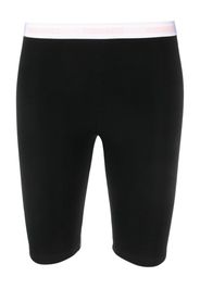 Dsquared2 logo-waistband stretch-cotton cycling shorts - Nero