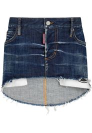 Dsquared2 Gonna denim con logo - Blu