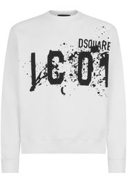 Dsquared2 Felpa con stampa - Bianco