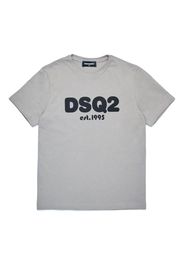 Dsquared2 Kids logo-print cotton T-shirt - Grigio