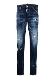 Dsquared2 Cool Guy paint-splatter skinny jeans - Blu