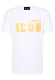 Dsquared2 Icon Blur-print cotton T-shirt - Bianco