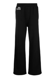 Dsquared2 Icon print cotton track pants - Nero