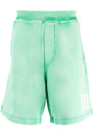 Dsquared2 logo-print cotton track shorts - Verde