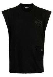 Dsquared2 logo-print fine-knit vest - Nero