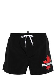 Dsquared2 logo-print drawstring-waist swim shorts - Nero