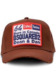 Dsquared2 logo-patch baseball cap - Marrone