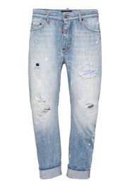 Dsquared2 Jeans dritti con effetto vissuto - Blu