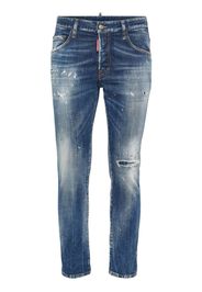 Dsquared2 Jeans slim con effetto vissuto - Blu