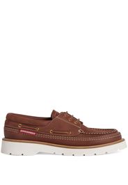 DSQUARED2 Mocassini da barca stringati - Marrone