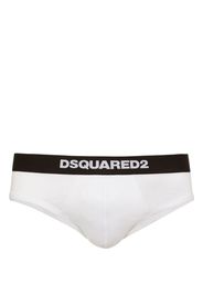 Dsquared2 logo-waistband briefs - Bianco
