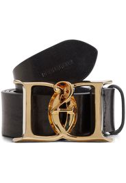 DSQUARED2 Cintura con placca logo - Nero